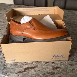 Clarks Men's Whiddon Step Tan Leather Loafers